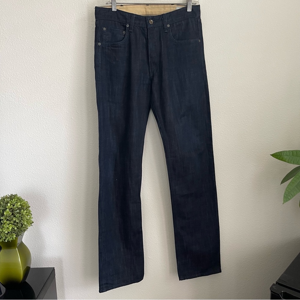 Rag & Bone Slim Straight Button Fly Selvedge Denim Jeans